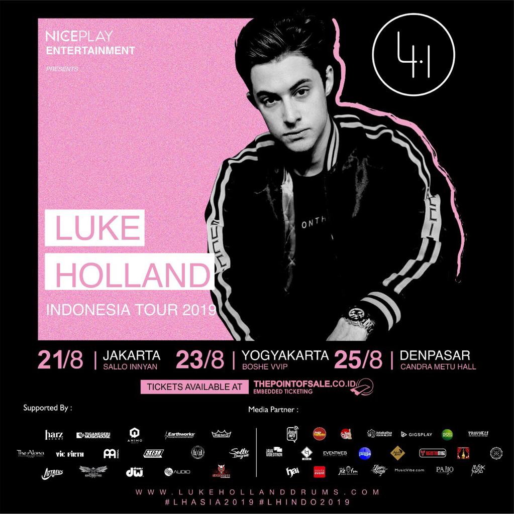 Luke Holland Indonesia Tour 2019:
LIVE in Jakarta, Yogyakarta, and Bali.

Beli tiketnya sekarang di thepointofsale.co.id

Ikuti dan dapatkan informasi terkini konser Luke Holland hanya di <a href="/Niceplay_id/">NICEPLAY</a>

#LukeHolland #LHAsia2019 #LHIndo2019 #NicePlayID #ThePointofSale #Eventweb
