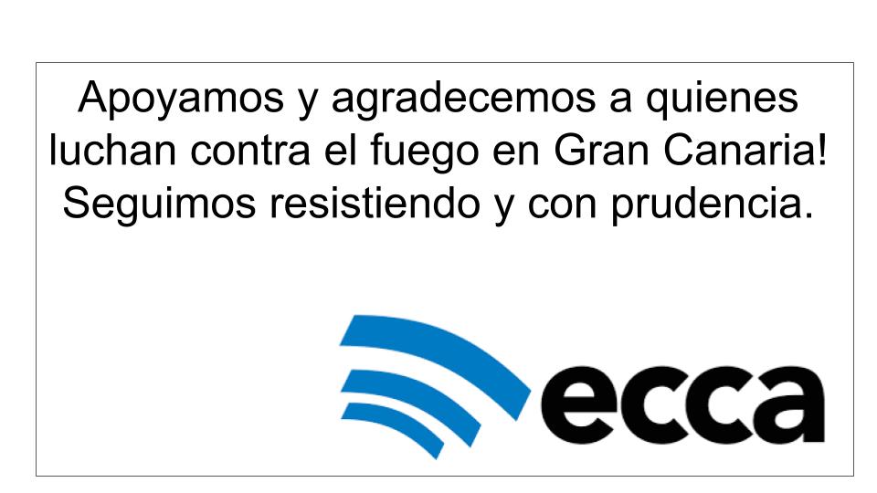El fuego continúa a pesar de los esfuerzos de tanta buena gente. Es tiempo para la prudencia y para el esfuerzo mantenido. Mantenemos el empeño. Desde @radioecca  Nuestro apoyo y agradecimiento a quienes luchan contra el fuego.