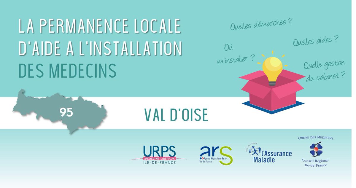 soigner_en_idf's tweet photo. #ValdOise #95 : Participez à la prochaine Permanence locale d'aide à l'#installation le mercredi 18 septembre 2019 avec @urps_med_idf @ARS_IDF #CPAM95, #CDOM95 #PermanenceInstallationIDF
Infos & Inscription:https://t.co/7UGtkfCJTm https://t.co/REpp1eD6T1