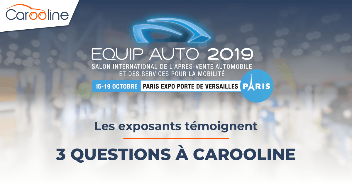 À travers 3 questions, Carooline vous livre les raisons de sa participation à cette nouvelle édition d'Equip Auto.

Retrouvez notre équipe sur notre stand 2.2 E 056 du 15 au 19 octobre 2019 pour un échange convivial et professionnel. #equipauto

equipauto.com/Les-Exposants-…
