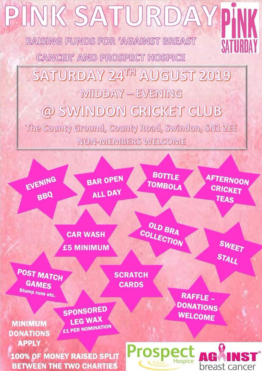 Plans are all coming together for the 🌸PINK🌸 day this Saturday raising funds for local charities - we hope to see you there!