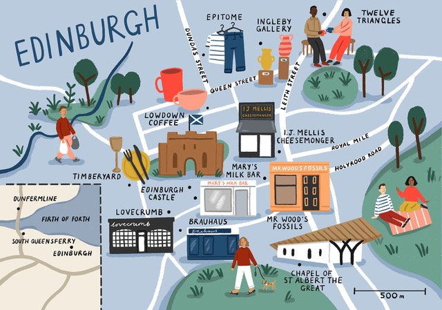 Folio Art On Twitter During Edinburgh Fringe Festival Why Not Use This Handy Map Made By Ameliaflower To Navigate Your Way Around The City Https T Co Yzz0lvbtuu Https T Co U6xqpnsyns Map Edinburgh Fringe Festival Dates 2022 Neighborhood