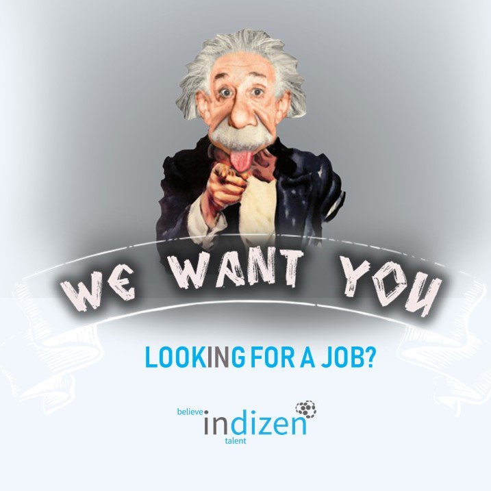 En Indizen buscamos talento💡 para unirse a nuestra gran familia! 

Si tienes talento y ganas, !no esperes más! 😉

Te animamos a echar un ojo y elegir la oferta que más vaya contigo. Inscríbete a través del link ow.ly/mEVv50vib5f o envÍa tu CV a seleccion@indizen.com