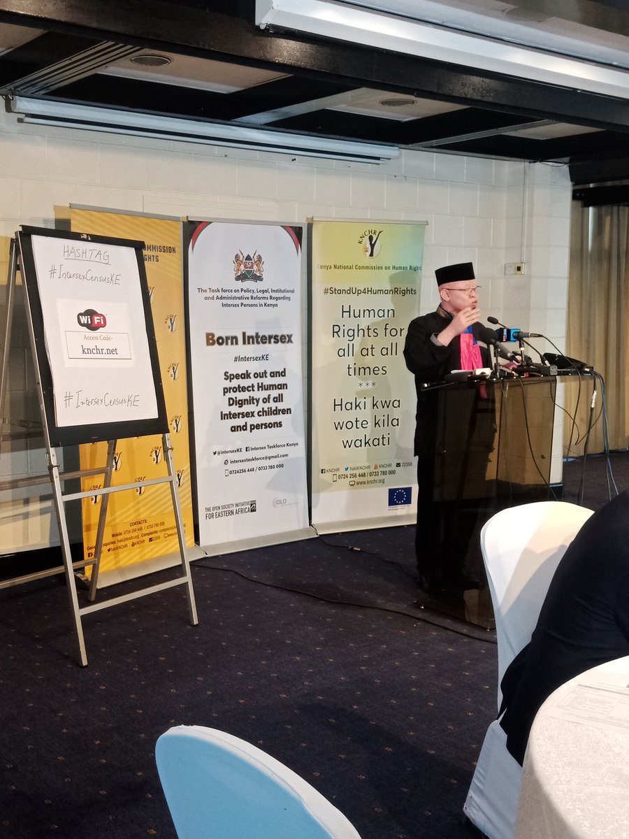 "There is need to introduce a Miscellaneous Ammendment Bill in Parliament to re define sex in the Katiba to include intersex as a third sex," <a href="/MwauraIsaac1/">Dr. Isaac Mwaura CBS</a> during  the media briefing on #IntersexCensusKE. <a href="/parawakili/">JD Wakonyo Waruhiu</a> <a href="/hakimorara/">George Morara</a> <a href="/HonOdhiambo/">Hon. Millie Odhiambo</a> <a href="/AGOfficeKenya/">OAG KENYA</a> <a href="/klrcKE/">Kenya Law Reform Commission</a> <a href="/KNBStats/">KNBStats</a>