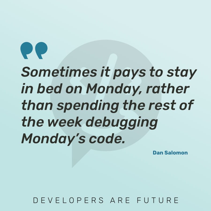 Blocklance_app's tweet image. Monday’s best quote