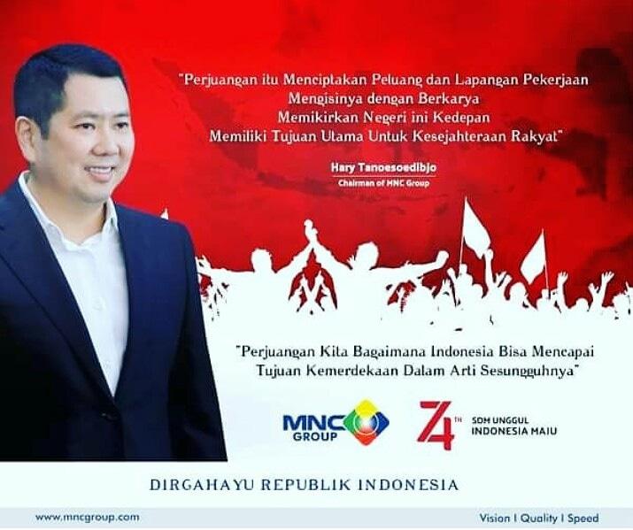 MNCkoranSINDO's tweet photo. Dirgahayu Republik Indonesia ke 74
"Perjuangan Kita Bagaimana Indonesia Bisa Mencapai
Tujuan Kemerdekaan Dalam Arti Sesungguhnya"
#hutri74 #htquotes #sdmunggulindonesiamaju https://t.co/wHtjGEaTNp