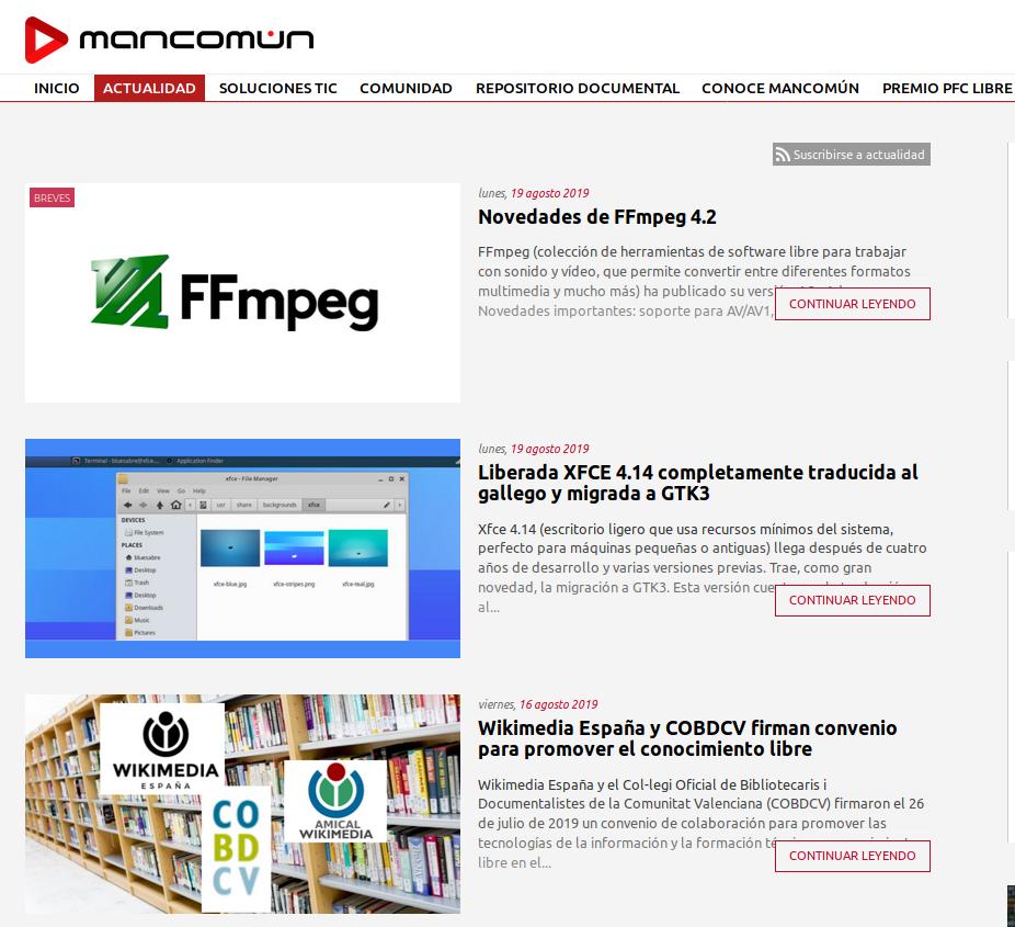 Información sobre la actualidad del software libre, open source, comunidades y eventos relacionados en el portal de #Mancomun

mancomun.gal/es/noticias/