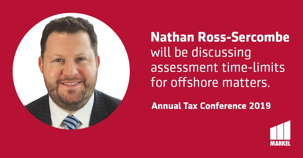 At our Annual Tax Conference, Nathan Ross-Sercombe will be discussing the extended assessment time-limits for offshore matters. Register to attend now: buff.ly/2Kg7JHj