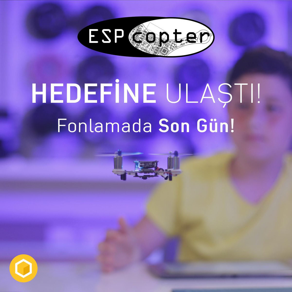 Espcopter fonlama hedefine ulaştı! Başlangıç seviyesinden ileri seviyeye kadar programlama öğrenebileceğin Arduino uyumlu ESPcopter'e ön siparişe özel %40 indirimle sahip olmak için son gün.​ #destekleolur <a href="/ESP_copter/">ESPcopter</a> 👉 arikovani.com/projeler/progr…