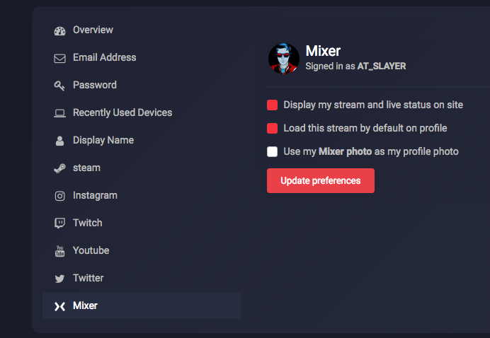 ATSLAYER's tweet photo. A lot of new features added to the streams app to allow users to connect multiple streams and even decide on what their default stream load in is (profile) https://t.co/uGGDjcaNMA