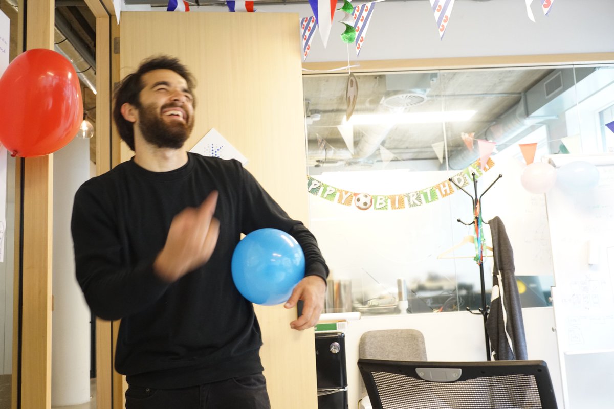 Katalysis_io's tweet photo. Happy birthday @bajajphoenix !πππ #birthdayboy #moreballoons #startuplife #katalysis https://t.co/YXwYJkzTaF