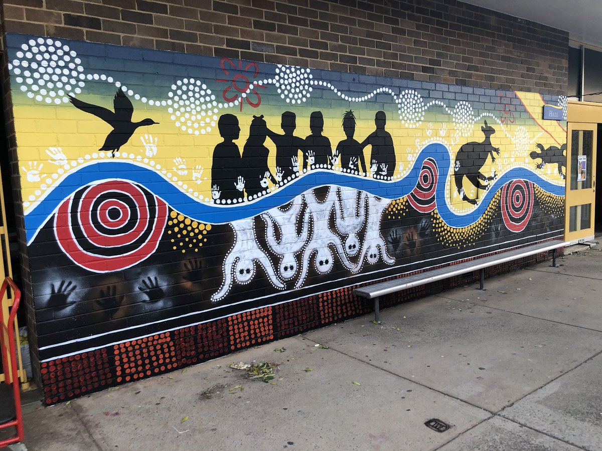 Our amazing mural at SAPS celebrating Aboriginal culture and heritage at our school.
Painted by local artist #michaelfardon and designed in collaboration with our Indigenous students.
#aboriginalculture #muralart