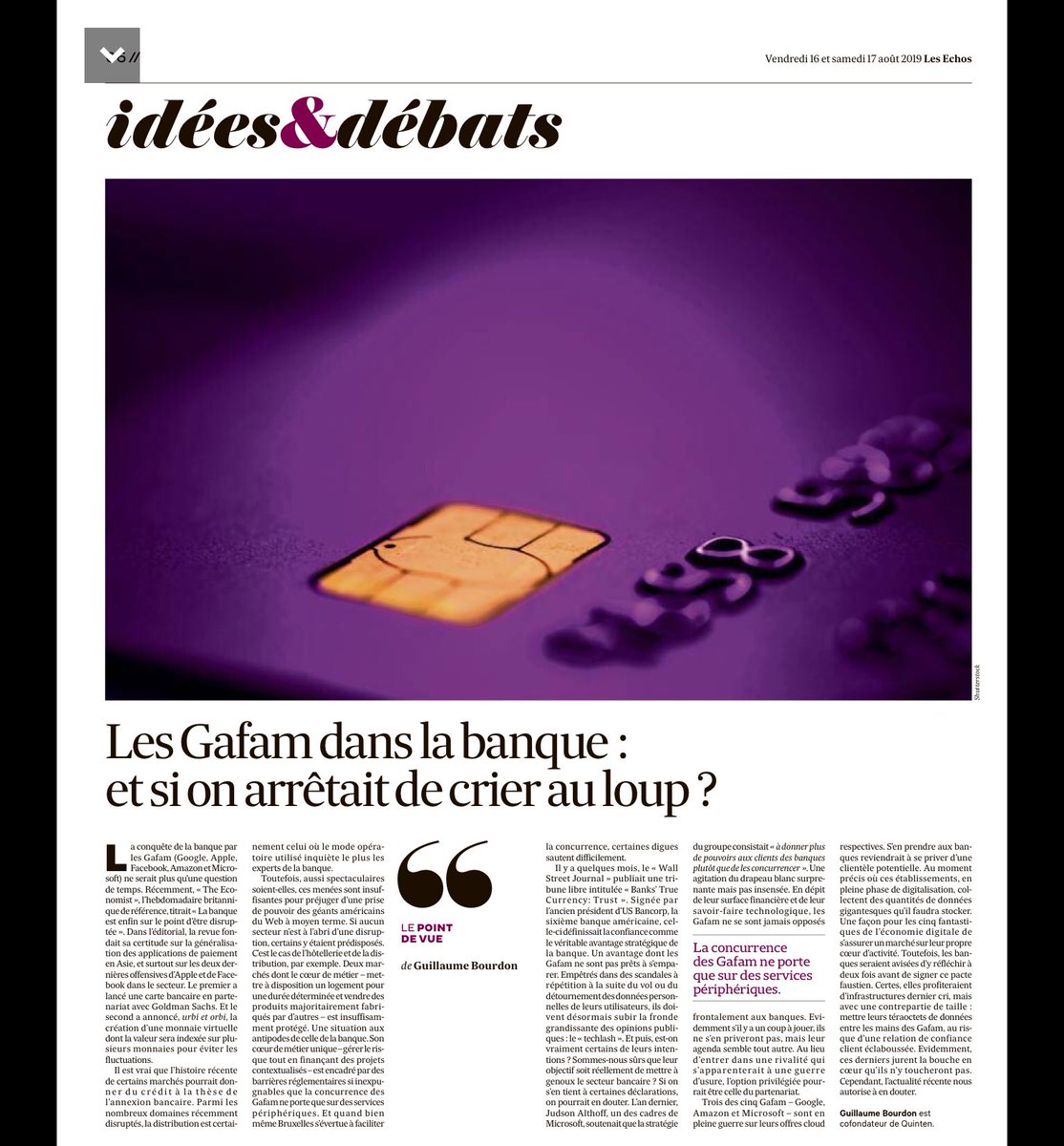 ArianeGgd's tweet photo. Fortes de leur réglementation, les banques freinent l’entrée de nouveaux acteurs sur leurs activités cœur de métiers. Les Gafam se positionnent sur des services périphériques pour compléter les offres financieres à default de pouvoir les concurrencer. #banque #gafam #services https://t.co/lQNwpUb46J