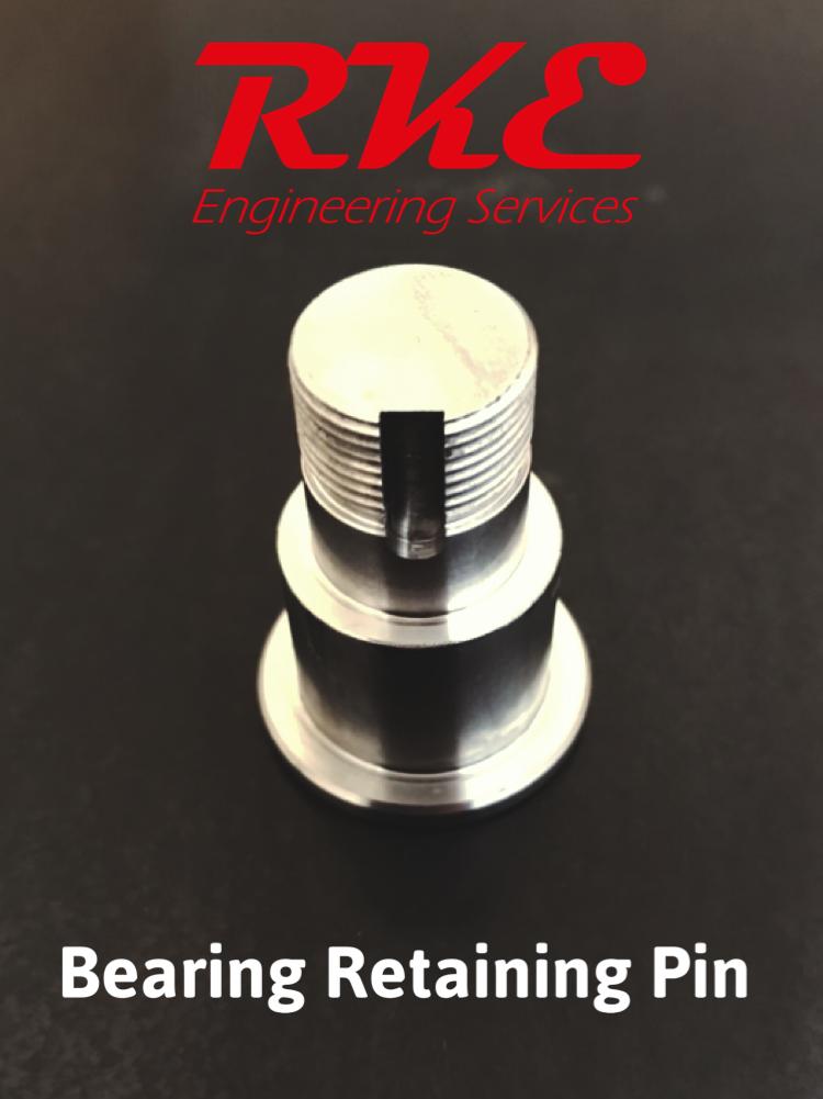 rkeengineering's tweet image. Bespoke made Bearing retaining pin. #solution #parts #bearings #bespoke #british #engineering #thetford #threaded #precision #norfolk