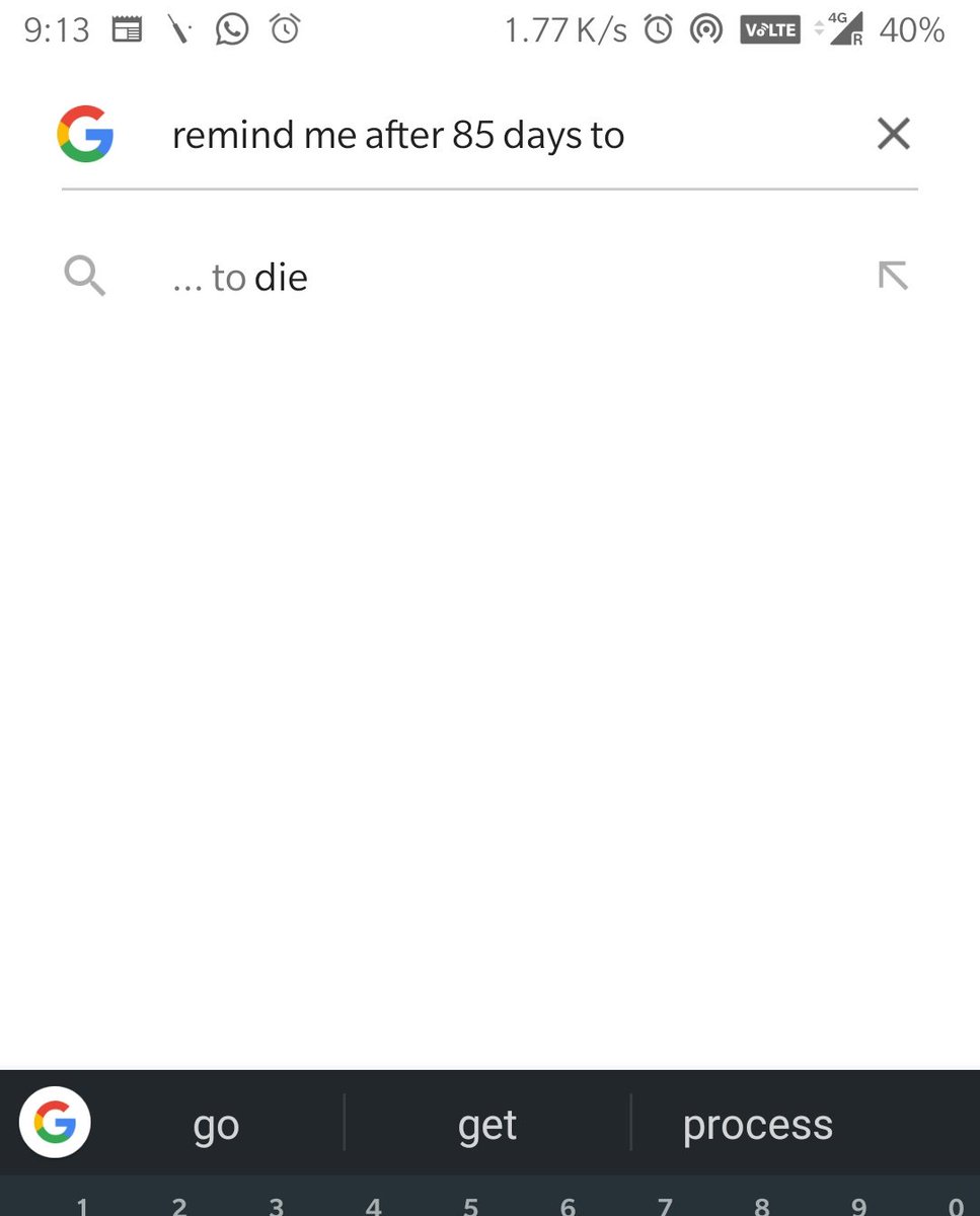 AnitSingh92's tweet photo. @Google @GoogleIndia why would I want to die? 😂😂😂 https://t.co/6oXyrJZf0l