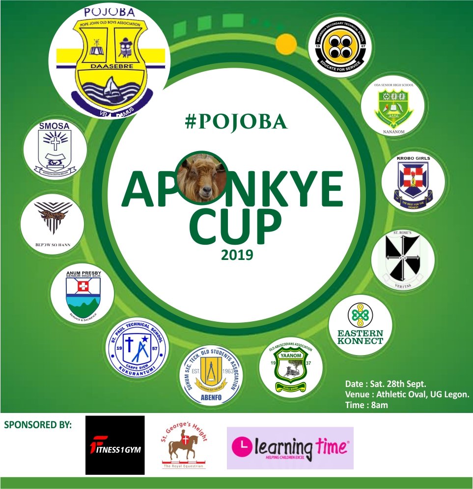 #POJOBA
#AponkyeCup2019
#EasternKonnect 
#MmarimaMmaWalk
<a href="/irepmyschool/">I Rep My School🇬🇭</a> @HSS_GH <a href="/highskulclique/">Highskulclique</a> <a href="/MmarimaMma/">Mmarima Mma</a> <a href="/PojobaTweets/">Pope John SHS </a>