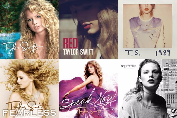 Taylor swift album list