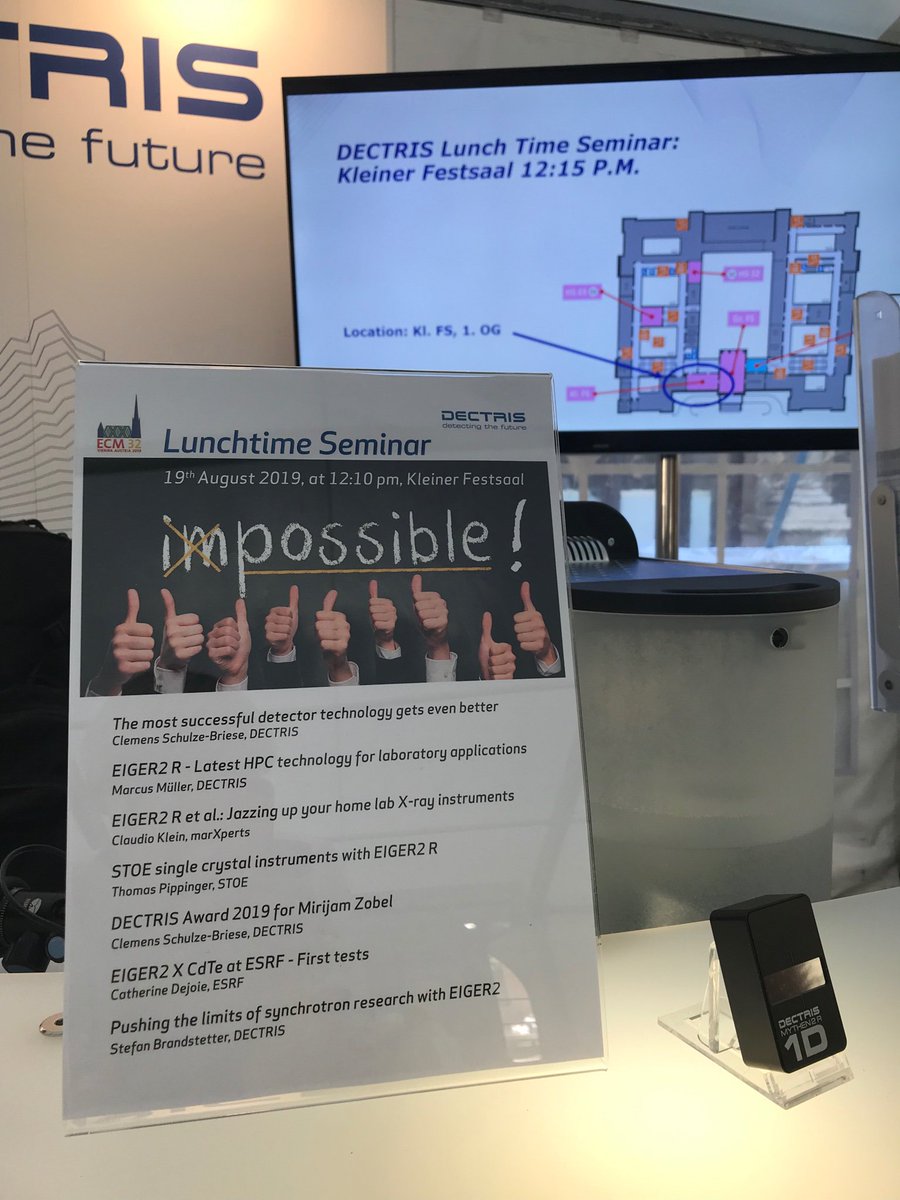 DECTRIS_News's tweet photo. Food, talks and entertainment at DECTRIS lunch time seminar today at 12:15. Place: Kleiner Festsaal, 1st floor @EcmSocial @univienna #crystallography #xray #xraydetector #xraycamera #eiger https://t.co/TuDHbLH2JT