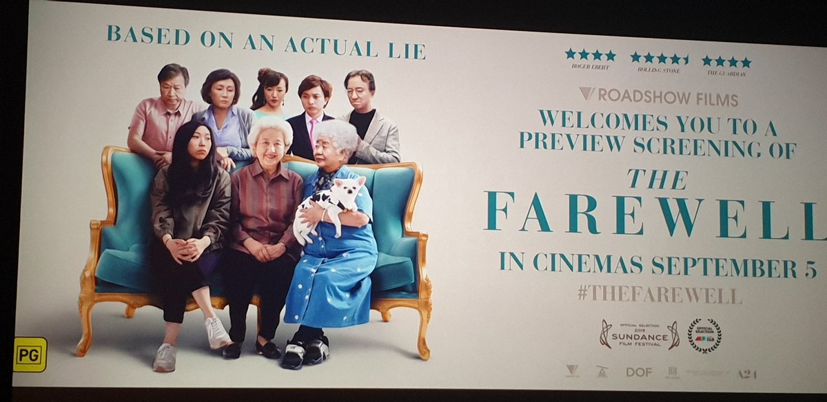 FilmMomatic's tweet photo. #NowWatching THE FAREWELL @thumbelulu @awkwafina @tzima8 @1321967439Lin #ZhaoShuzhen #LuHong #JiangYongbo #ChenHan #AoiMizuhara #ChenHanwei #LiXiang #52FilmsByWomen https://t.co/FBdGxMNrDF