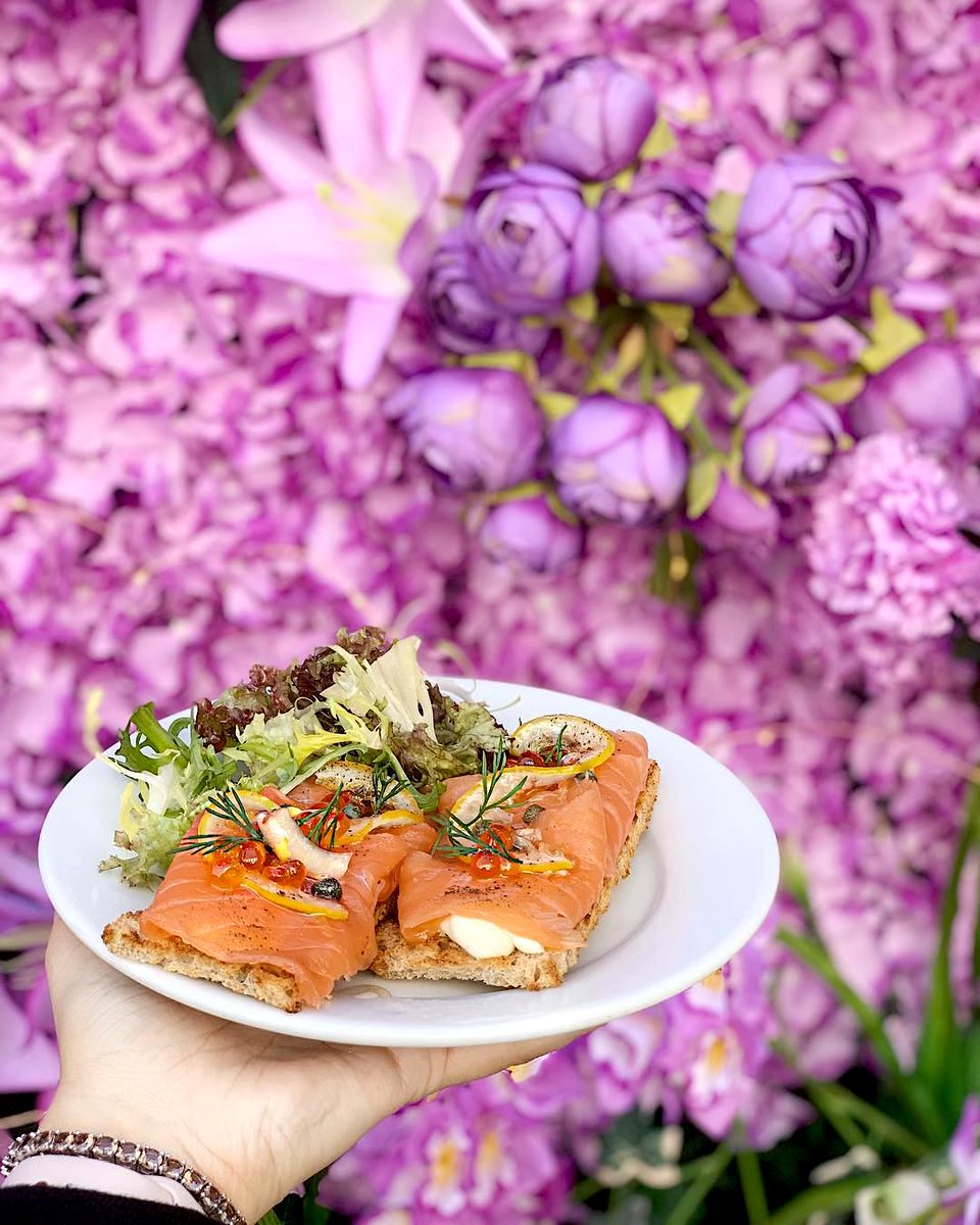 Smoked Salmon & Asparagus Tartine, with Crème Fraîche served on Toasted Sourdough. Served daily from 8AM to 7PM, as part of our #brunch menu here at the Bakery. (📸regram @halimagoga) #DABLondon