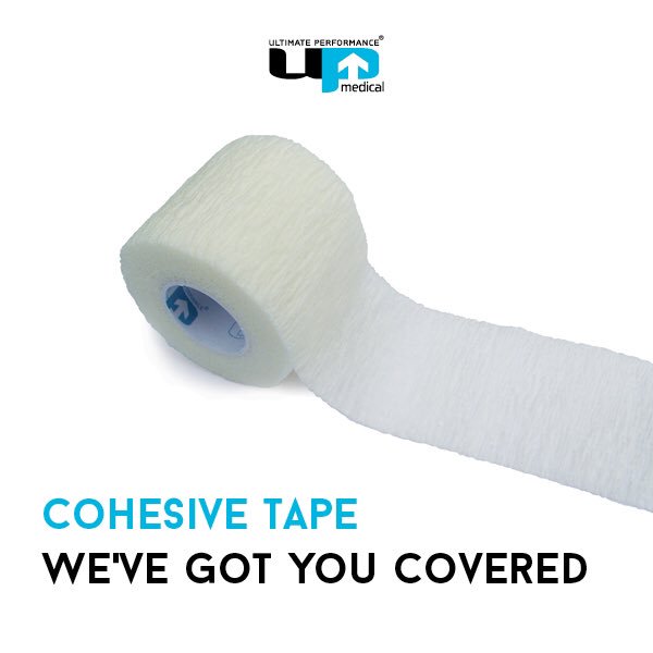 When a support is not enough and strapping is required, UP Medical has got you covered with the cohesive tape. 
It's self-adhering and reusable with a hand-tearable cohesive elastic bandage.
.⠀
Buy Here: upmedical.co.uk/index.php?rout…
.⠀