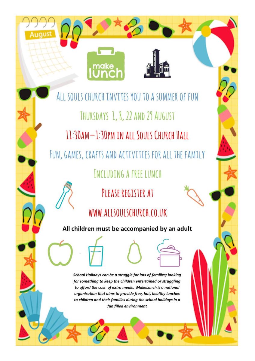 AllSouls1927's tweet photo. @S_Liv_Foodbank @springwoodheath @GarstonCE still chance to book for our remaining summer sessions https://t.co/iXPQ4zpmp3
