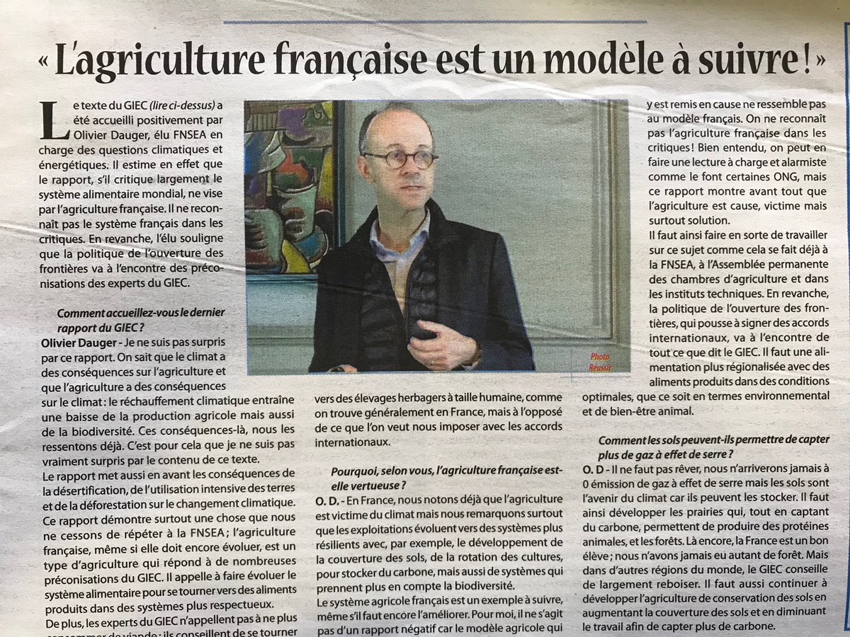 laurentmagot's tweet photo. Il faut le répéter sans cesse : l’agriculture française est VERTUEUSE ! https://t.co/IBR70tYnhV