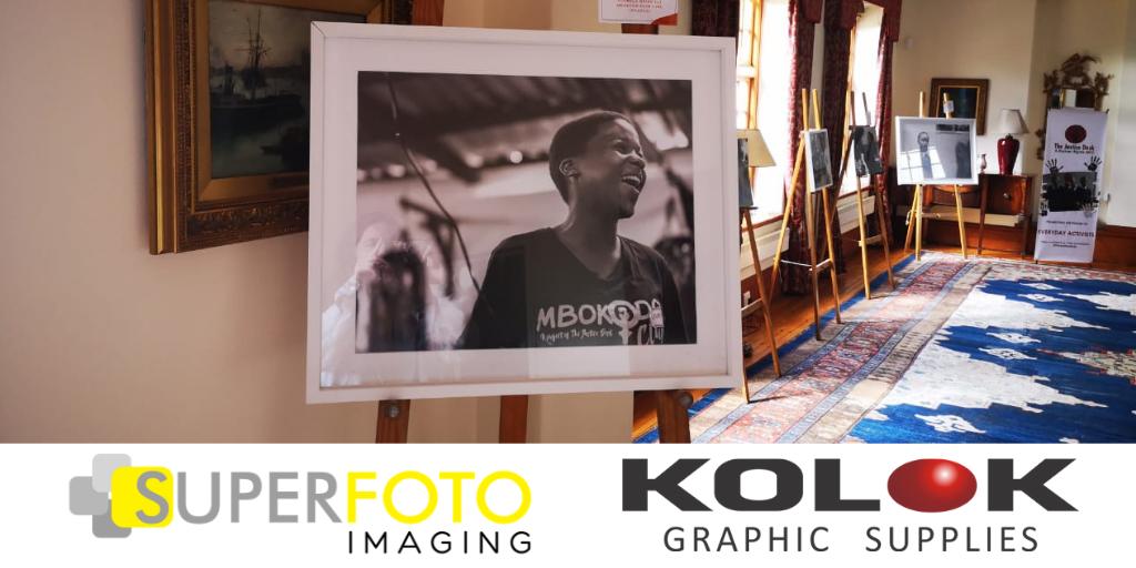 TheJusticeDesk's tweet photo. A massive shoutout to #Superfoto at #CanalWalk for donating & doing such a fantastic job of the printing of the beautiful photographs for our Women's Day Exhibition last weekend & thank you to #Kolok for donating the canvas! 🙏🏽 https://t.co/NbYBGEGKeB