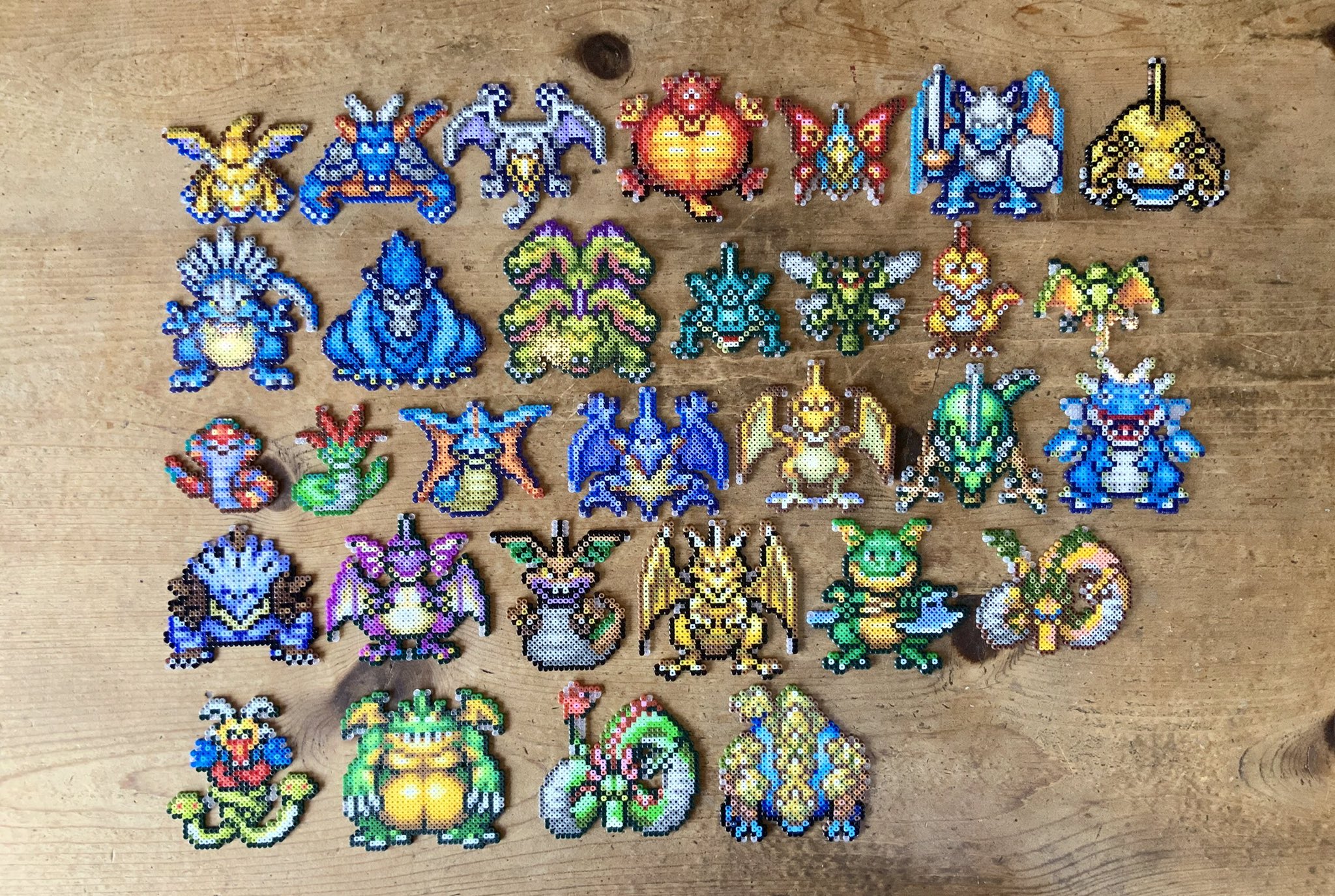 にむ ドラゴン系完成 まだまだ先は長い ドラクエ アイロンビーズ T Co F9yx9gej6v Twitter