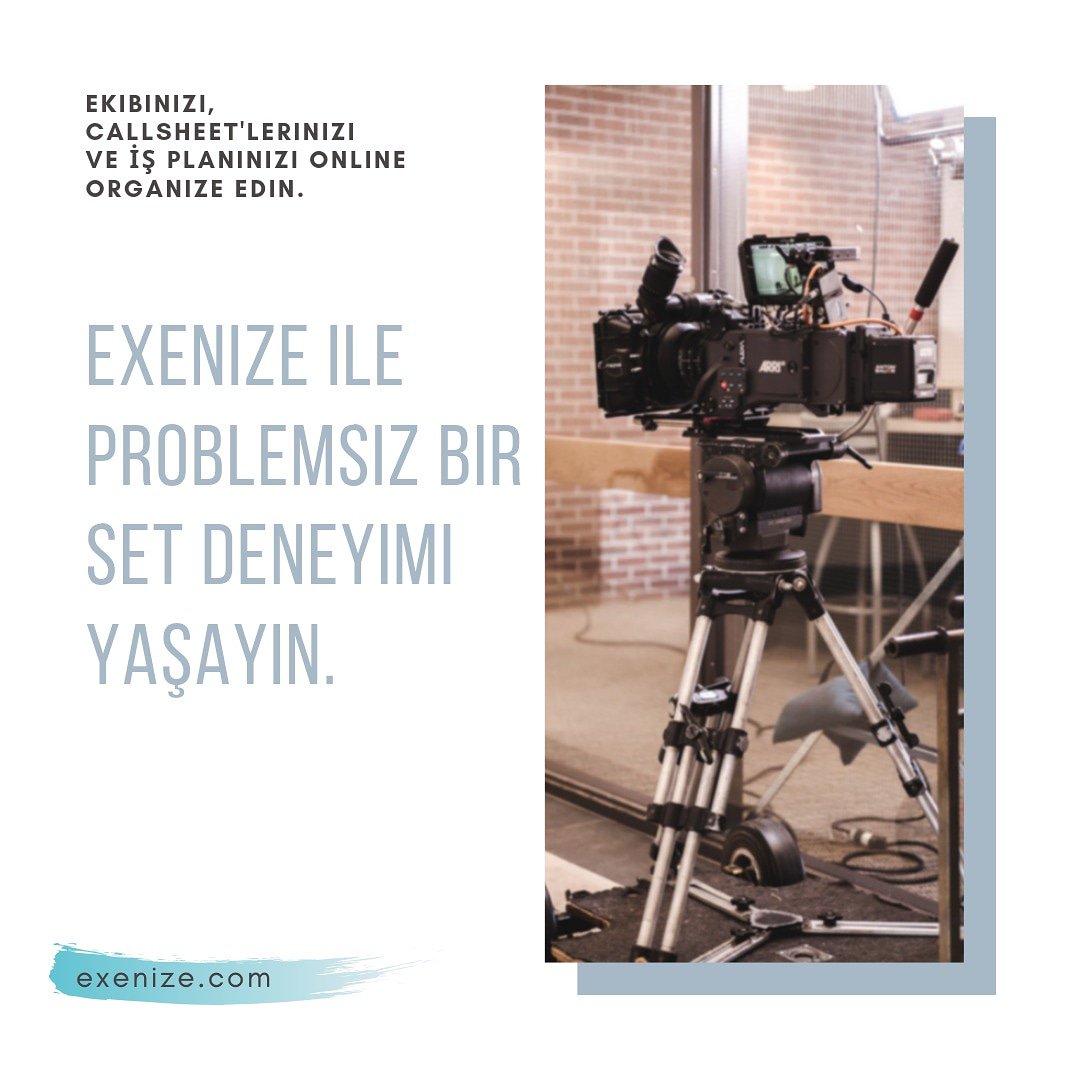 exenize's tweet photo. Setinizi kolayca organize edin! https://t.co/OjgvkCDrlu
#exenize #movieset #production #yapımcı #setekibi #filming #moviemaking #director #producer #cinema #diziseti #behindthescenes #behindthescene #filmseti #oyuncu #senaryo #çekim #set #dop #film #sinema #filmproject #callsheet https://t.co/x6Lv0xww0F