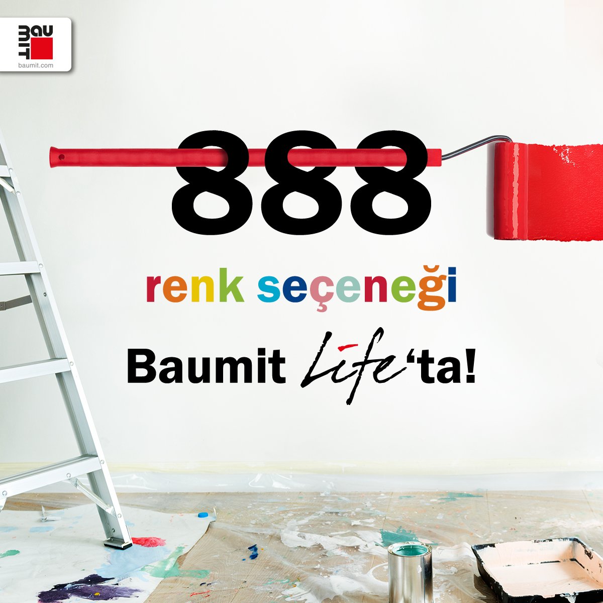 BaumitTurkiye's tweet photo. 888 renk seçeneği Baumit Life’ta!
Detaylı bilgi için https://t.co/DikOvCkq7l adresini ziyaret edebilirsiniz.
#baumittürkiye #baumitlife #renk #boya https://t.co/tnhyPQQT90
