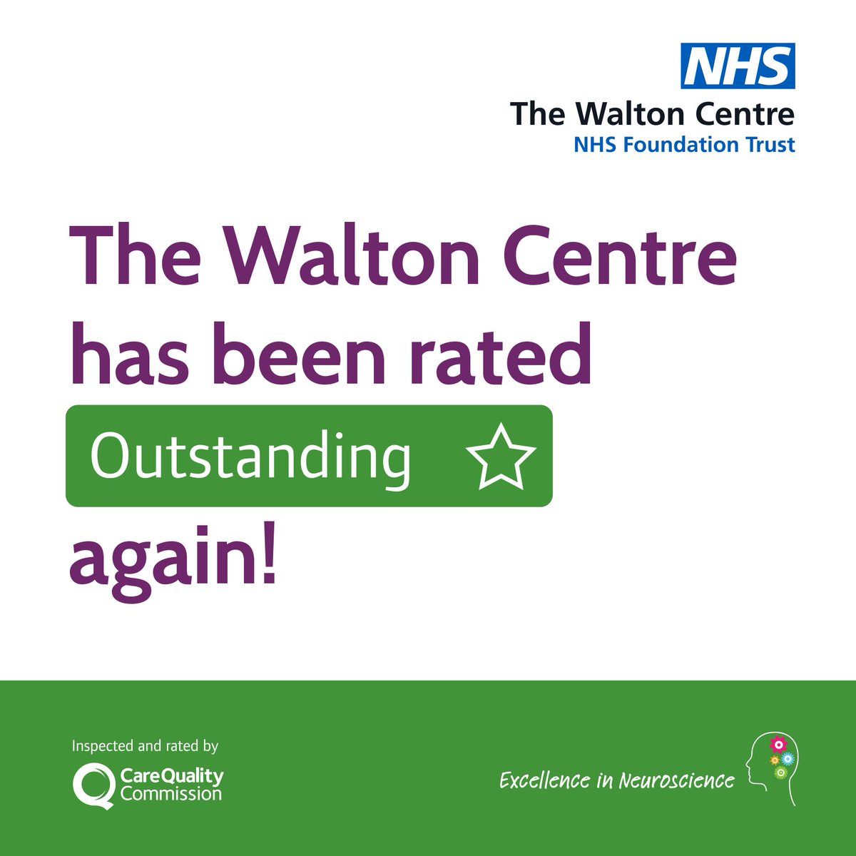 🌟We are OUTSTANDING for a second time! 🌟 
We are so proud of our staff and the amazing work they do for patients! Read about the news here: thewaltoncentre.nhs.uk/News/429/were-…