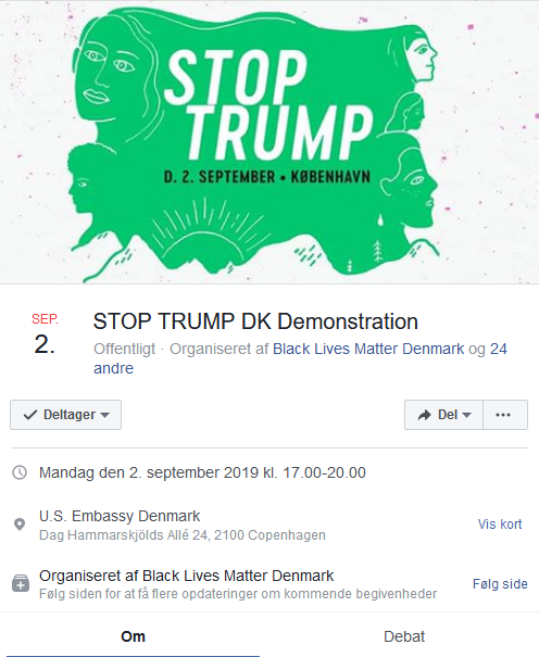 lennartWen's tweet photo. Ska' du med ??
#Trumpdemo https://t.co/8N7PjAgp2W