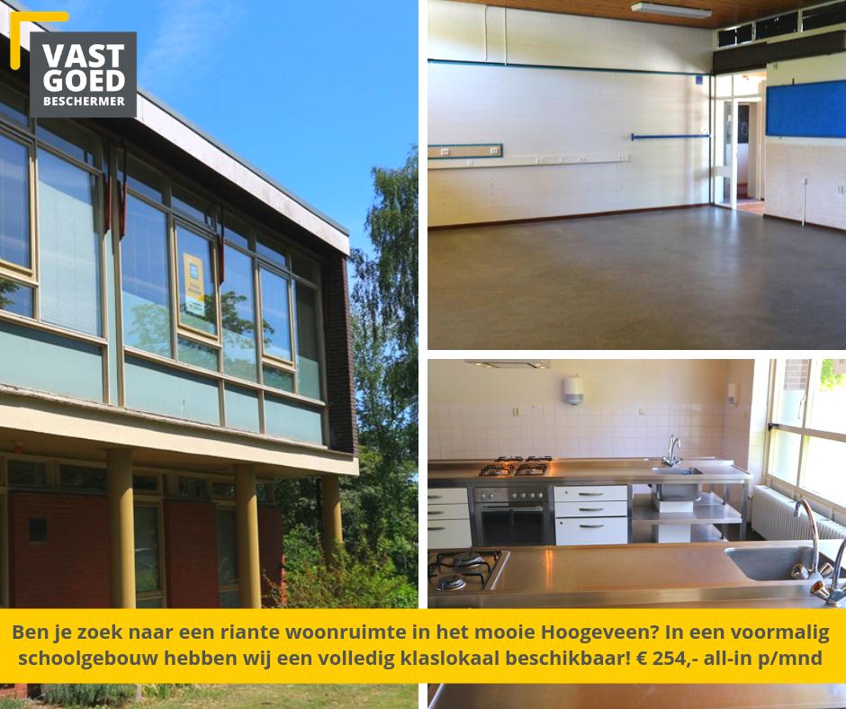 devgb_nl's tweet image. In het mooie #Hoogeveen hebben wij een #woonruimte beschikbaar. Je krijgt een volledig #klaslokaal tot je beschikking, voorzieningen deel je. Bij het pand zit een eigen #parkeerplaats en een klein winkelcentrum en een busstation zijn nabij. Interesse? bit.ly/2FpvgEs