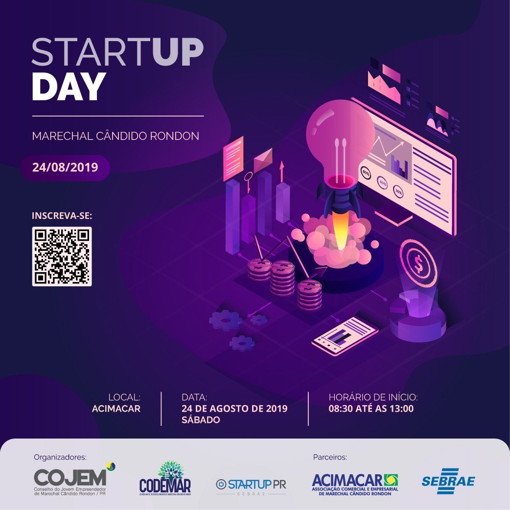 CustomerXBR's tweet photo. Acontece no próximo dia 24/08 o Startup Day em Marechal Cândido Rondon. Uma oportunidade única para aprender, desenvolver networking e fomentar o ecossistema de inovação na região.

Mais através do link https://t.co/8Eglaea2VG
#Startup #Inovacao #Sebrae #Parana https://t.co/sqFPezdyY9