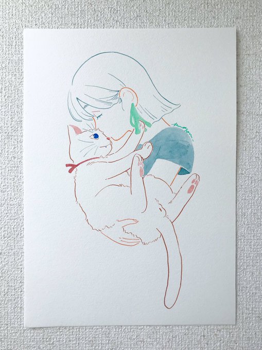 「上半身 白い猫」のTwitter画像/イラスト(古い順)