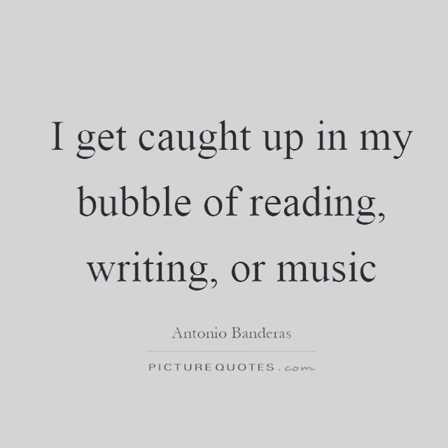 EllesOver's tweet photo. “I get caught up in my bubble of reading, writing, or music” - Antonio Banderas @antoniobanderas 
#musicmondays https://t.co/o7gU4O1U7C