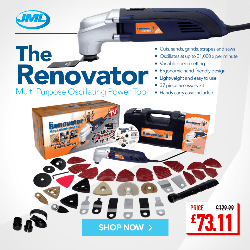 CarParts4LessUK's tweet image. JML Renovator Multi Purpose Oscillating Power Tool ⚙️

Shop Now: ow.ly/WEh750vBDEw

✅ Free Delivery

#TheRenovatorPowerTool  #JMLTool #CarParts4Less

T&amp;amp; C Apply