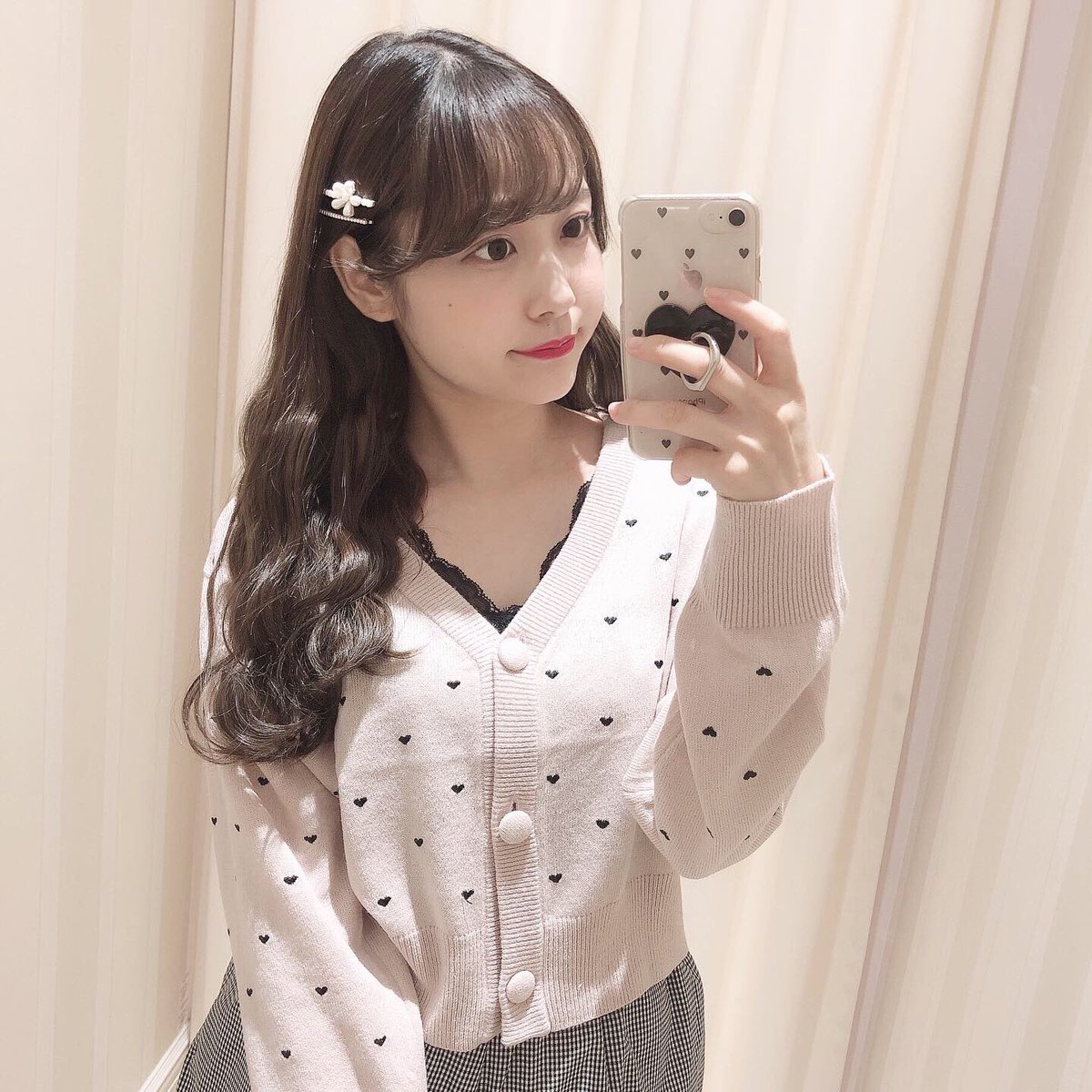 ♡ evelyn カーディガン ♡ evelyn カーディガン ピンク
