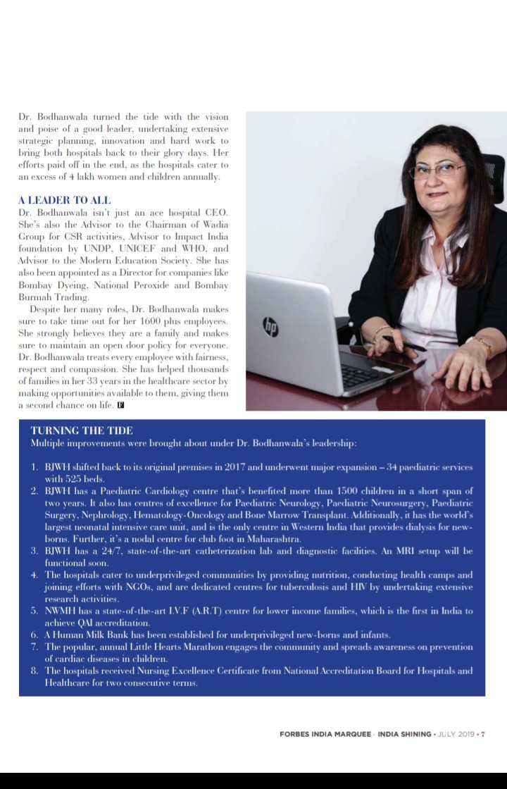 LittleHearts_BJ's tweet photo. Hearty Congratulation to our #CEO Dr. @mini13011 for featuring on cover page of @forbes_india Magazine. Our #CEO Dr @mini13011 is a true inspiration for all of us! Its a honour to work with a leader who lives by example and inspire us! @LittleHearts_BJ @wadiahospitals https://t.co/Exu4TsVAw7