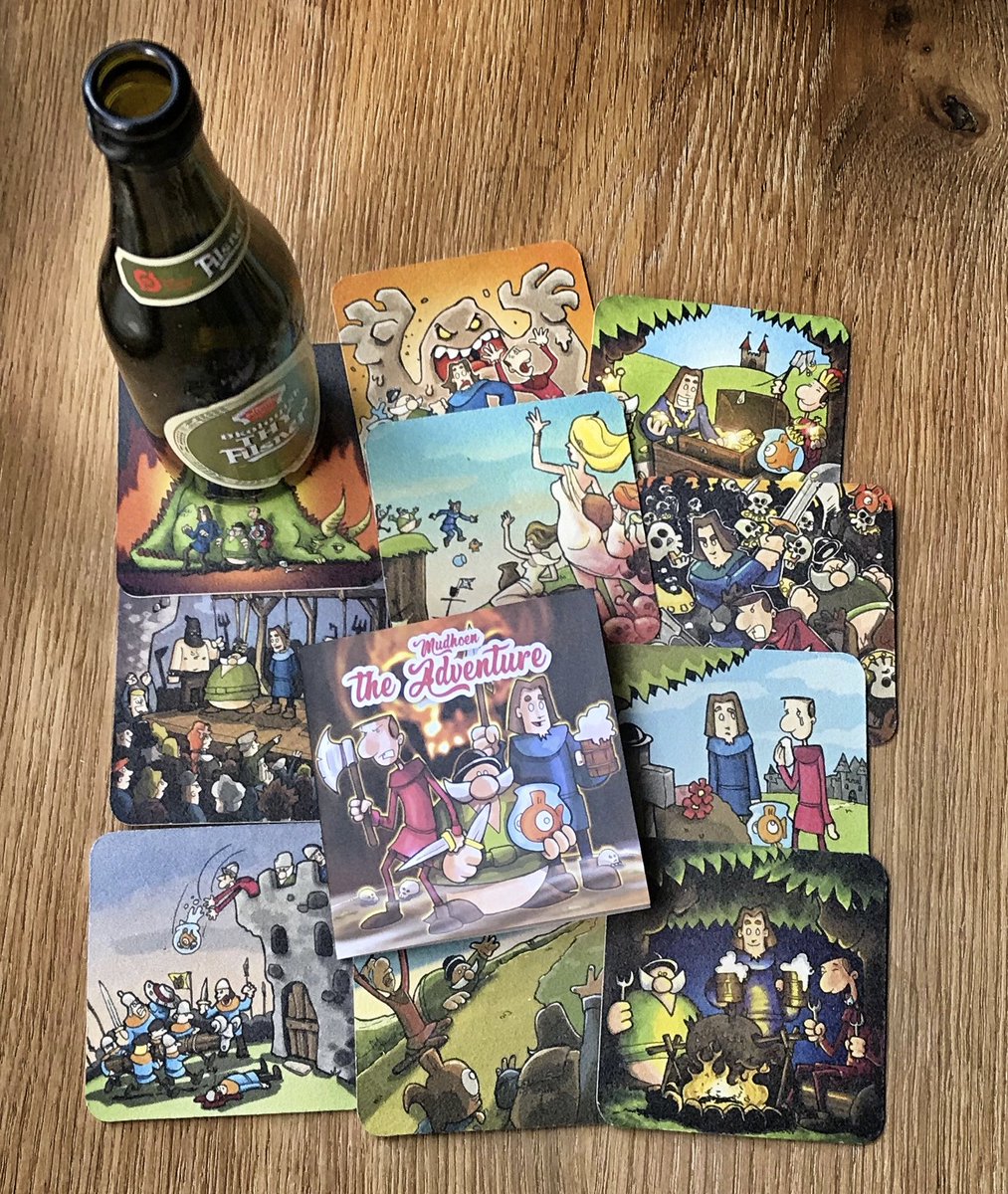 Nieuwe Mudhoen: Mudhoen the Adventure (bier niet inbegrepen) #adventure #beercoaster #bierviltjes