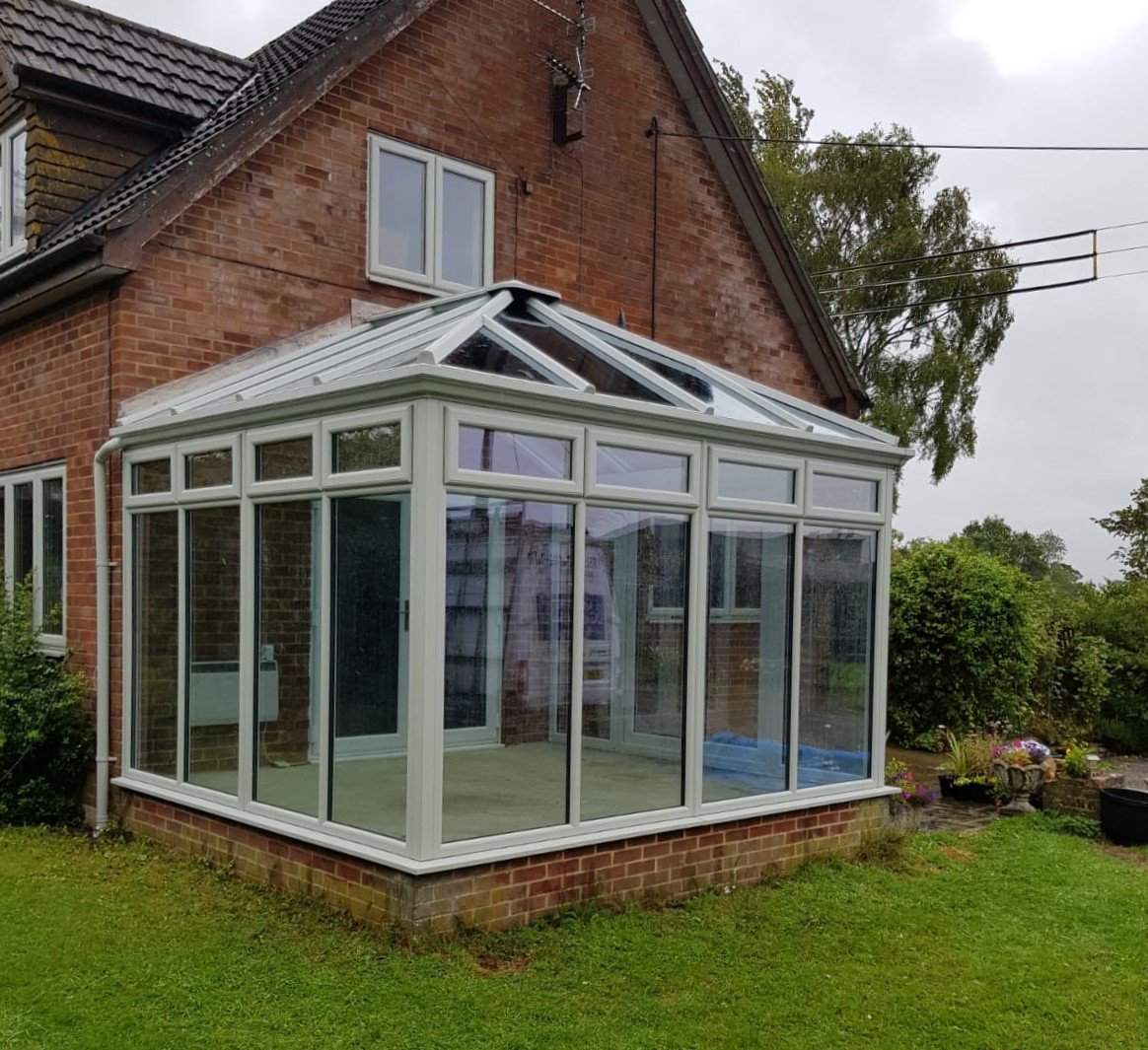 ChippenhamCons1's tweet photo. Windows and replacement conservatory roof and frames in Agate Grey #conservatoryreplacement #pvcwindows #pvc #agategrey #sunshadeblueglass #veka #homeimprovement #pilkingtonglass https://t.co/LvKI1IAYEa