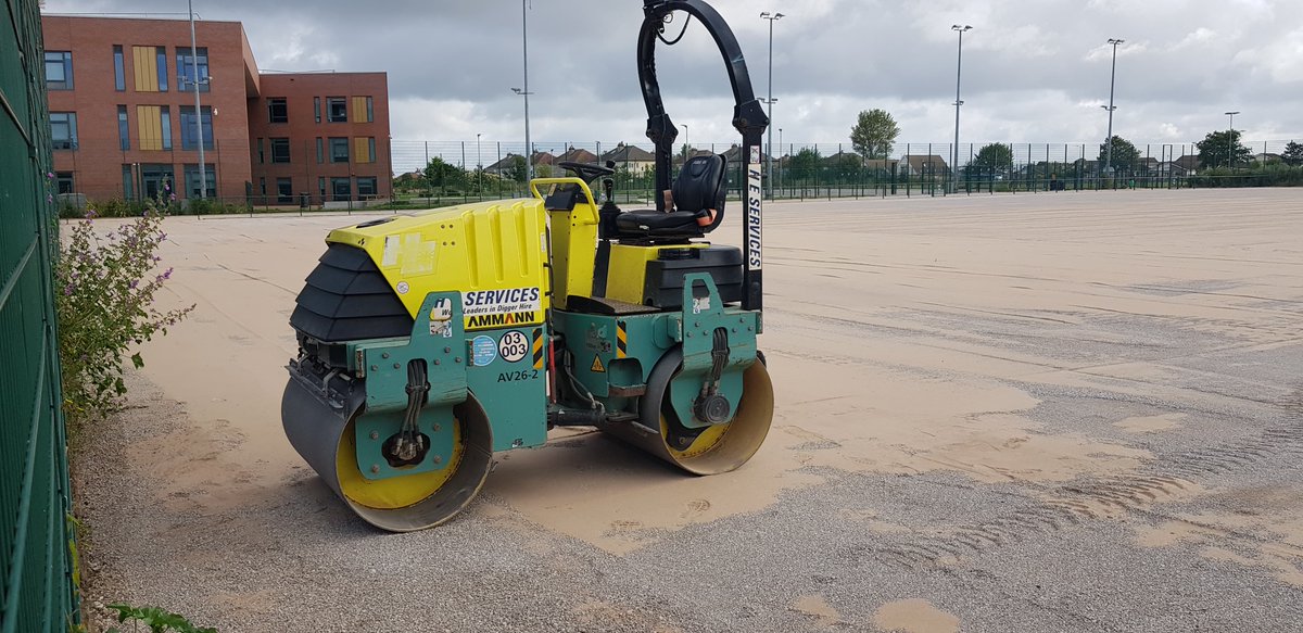BlakedownSport's tweet photo. Tarmac is going in and the rubber infill has arrived for the full-size hockey pitch at Rhyl Leisure Centre. @sapca @denbighshirel @rjournal #rubberinfill #hockeypitch #sportspitch #sportandplay #tarmac https://t.co/YPrkYJYvb3