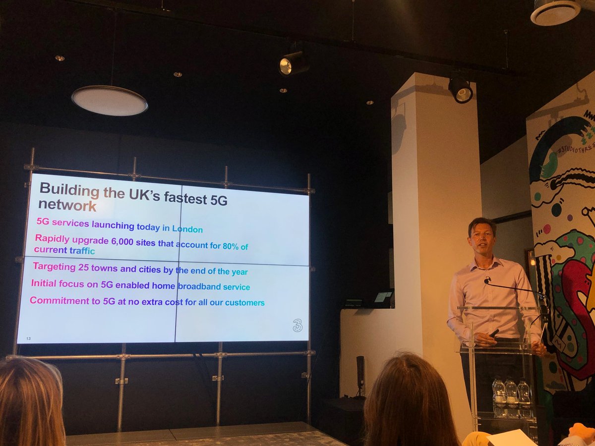 Three UK launches #5G today.  Dave Dyson introduces 5G Home Broadband, ready to fight on 5G. #5gamechanger @5GWorldSeries