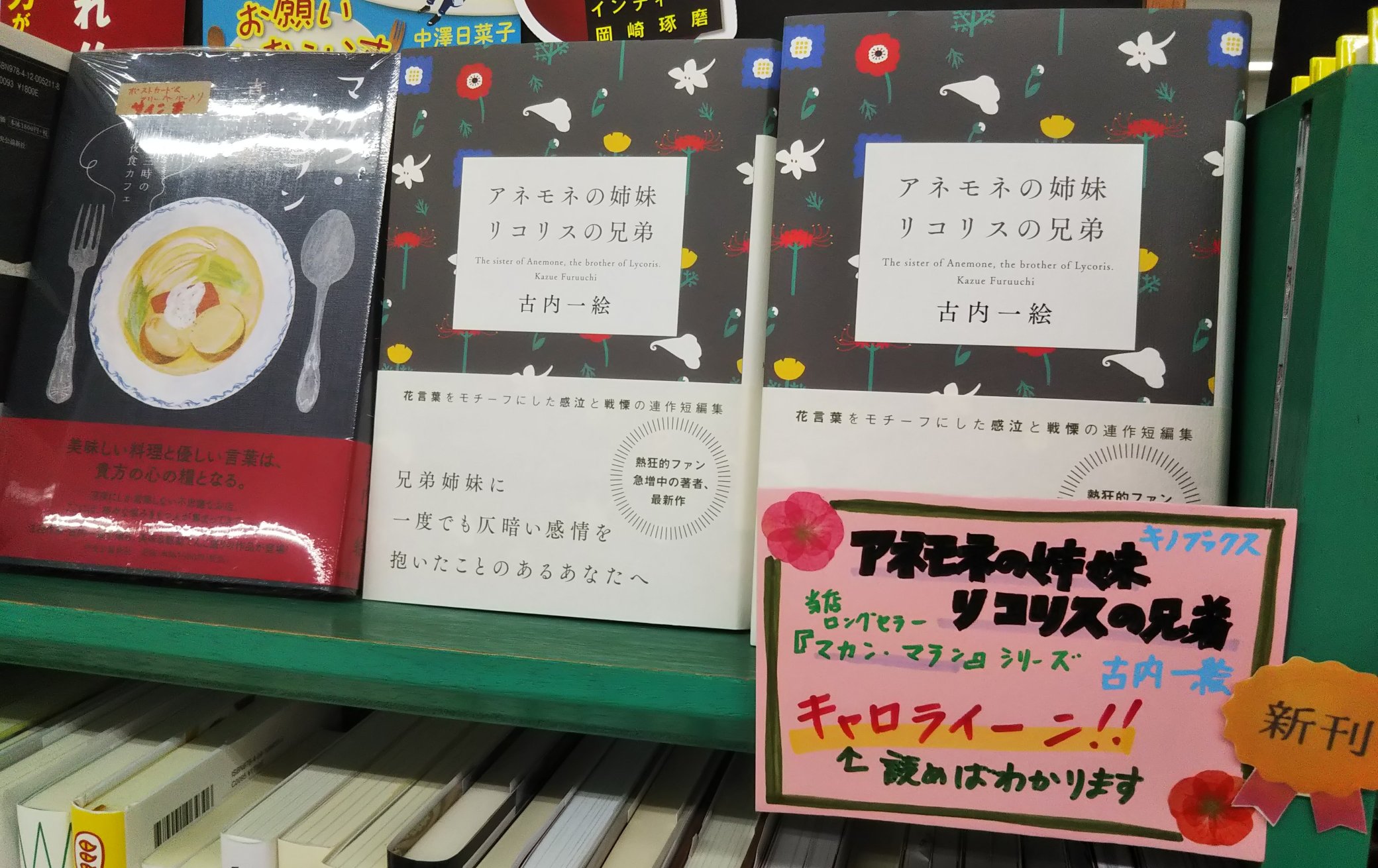 勝木書店 Super Kabos 鯖江店 入荷しました 古内一絵さん アネモネの姉妹 リコリスの兄弟 キノブックス 本日入荷いたしました アネリコ T Co Acsypovseg Twitter