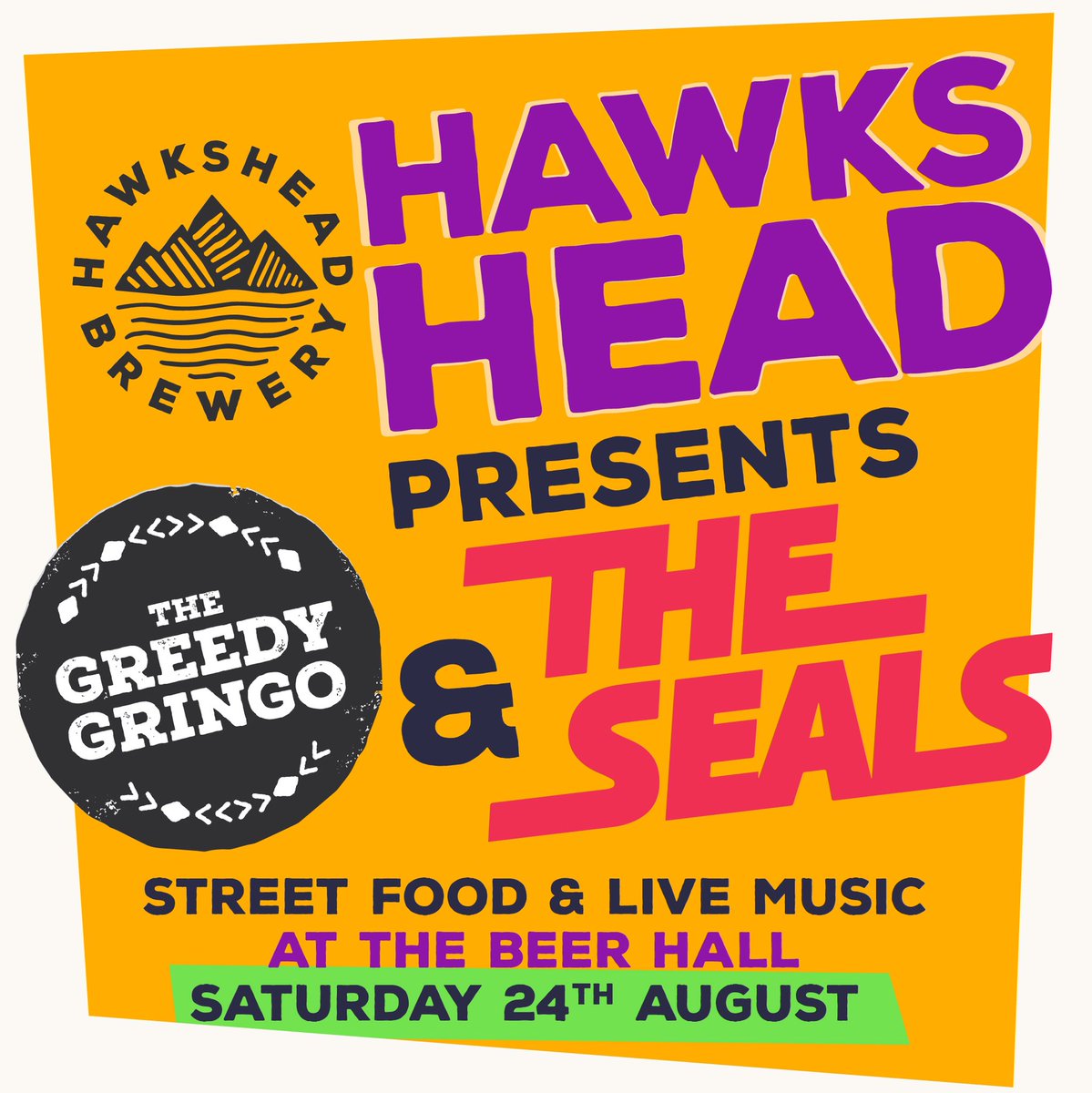 Come party with us, we’ve got The Seals bringing the beats &amp; <a href="/GreedyGringo/">The Greedy Gringo</a> bringing the eats.⁣
⁣
#livemusic #streetfood #musicandfood #summer #outdoorgig #partytime #hawksheadbrewery #beer #lakedistrict #beerfromthelakes