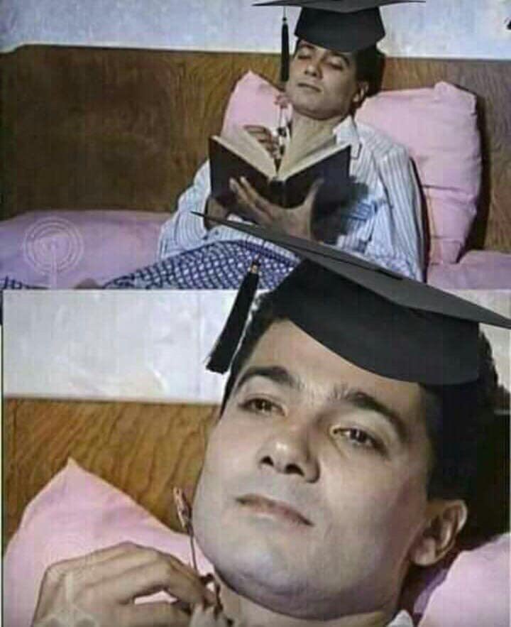 hudaqawasmie's tweet photo. شكلي وانا بدرس آخر امتحان 😂 https://t.co/09UpvdiHRS