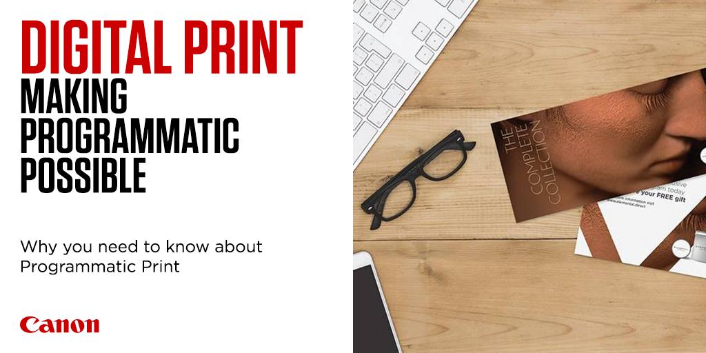 CanonBusinessUK's tweet image. Discover how #programmaticprint enables marketers to combine digital's ability to directly address consumers with print's capability to stimulate engagement with targeted messages ona deeper level: bit.ly/2TzthBr