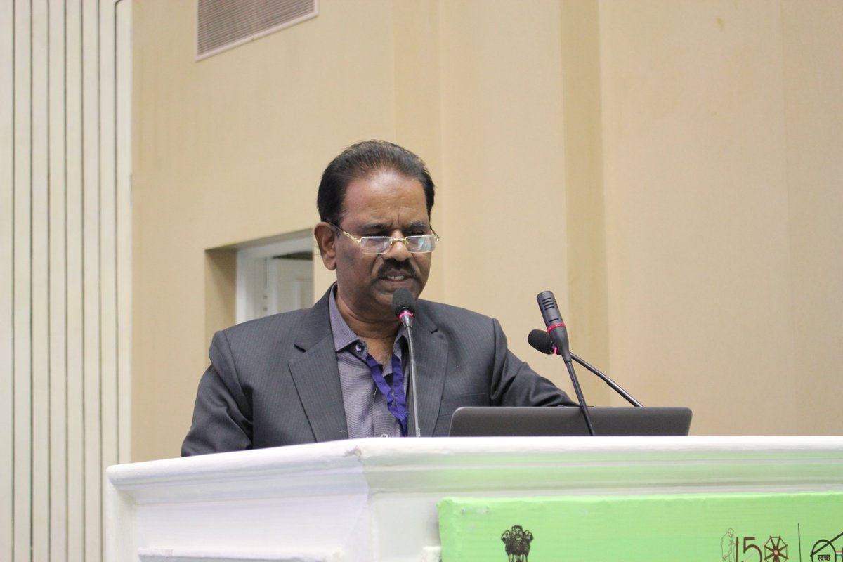 Dr. M. Satyanarayna from <a href="/HMWSSBOnline/">HMWSSB</a>, talking about co-treatment practices of septage in existing STPs by giving the example of initiatives used by <a href="/GHMCOnline/">GHMC</a>.

#SwachhBharat #MyCleanIndia