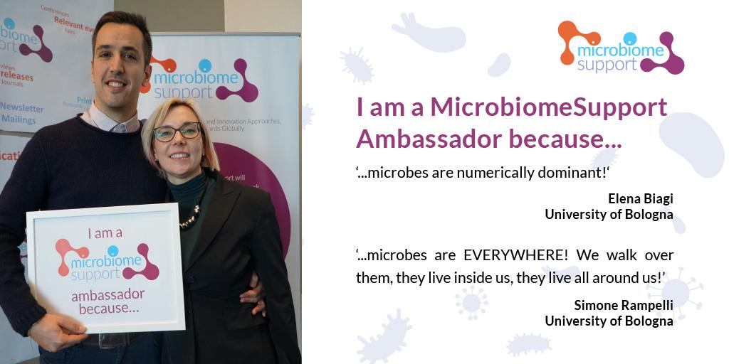 MicrobiomeEU's tweet photo. 📢'Because they are EVERYWHERE in HUGE numbers!' 📢
It's that simple for #MicrobiomeAmbassadors Elena Biagi & Simone Rampelli when it comes to WHY they get excited about microbes 🦠 ... so tiny, yet they pack a punch!
Share your #MicrobeLove👉https://t.co/na5bFuqJAR
#CIRCLESEU https://t.co/ezRasWMbEk